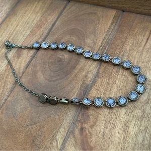 Crystal Bezel Necklace
